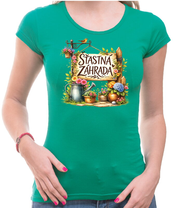 Tričko - Šťastná záhrada