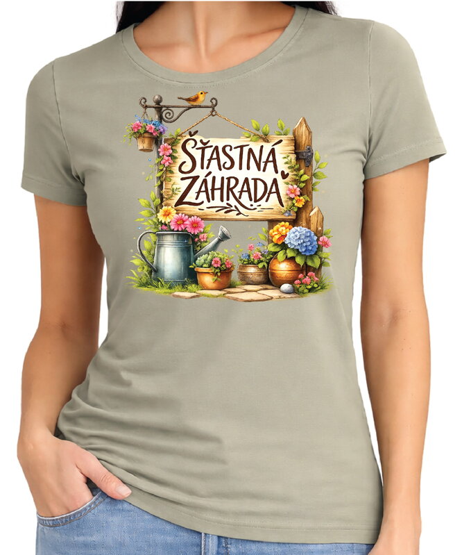 Tričko - Šťastná záhrada
