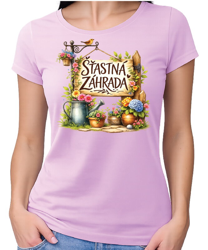 Tričko - Šťastná záhrada
