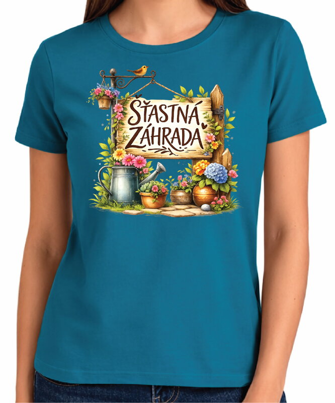 Tričko - Šťastná záhrada