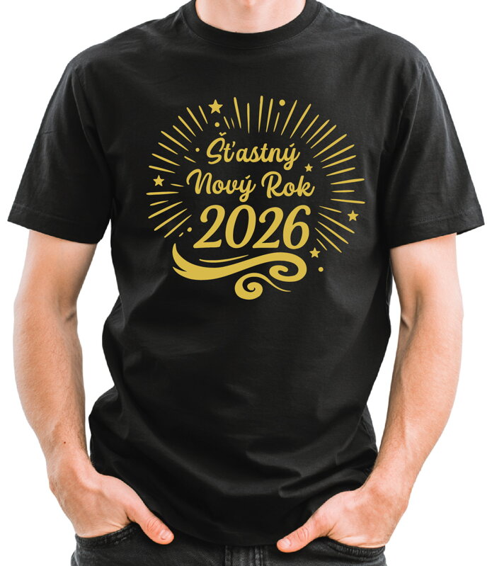 Silvestrovské tričko - Šťastný Nový Rok 2026
