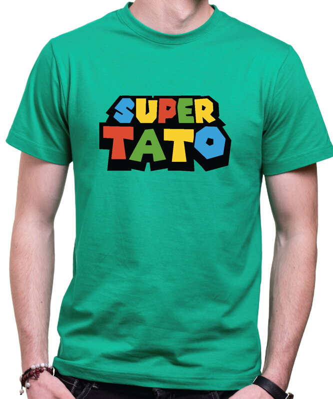 Pánske tričko - SUPER TATO farebné Pánske tričko - SUPER TATO farebné