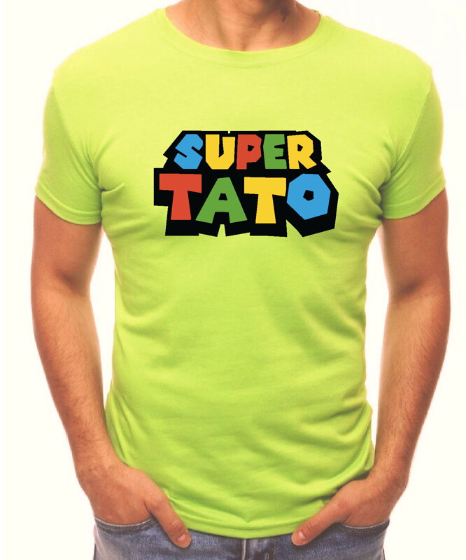 Pánske tričko - SUPER TATO farebné Pánske tričko - SUPER TATO farebné