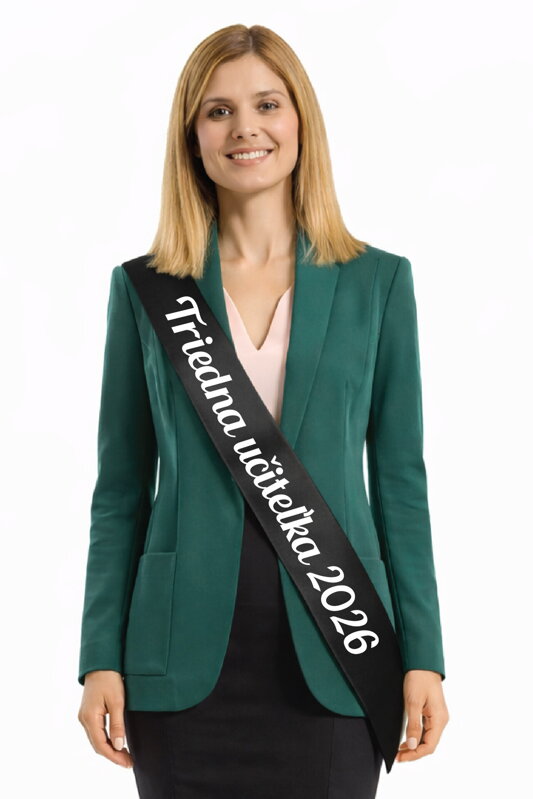 Šerpa/stuha - Triedna učiteľka tlačené (vlastný rok)