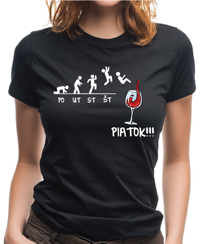 Tričko - Piatok! - VÍNO Tričko - Piatok! - VÍNO