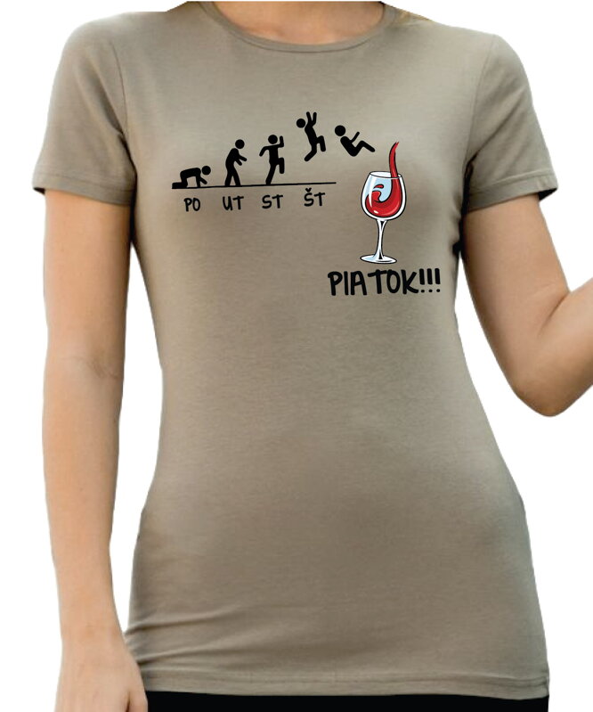 Tričko - Piatok! - VÍNO