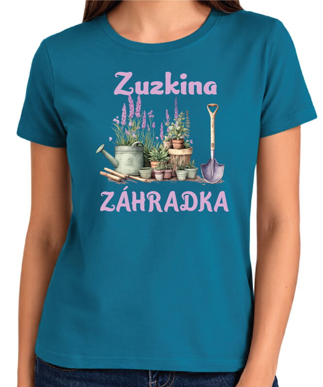 Dámske tričko - (Vlastné meno) ZÁHRADKA