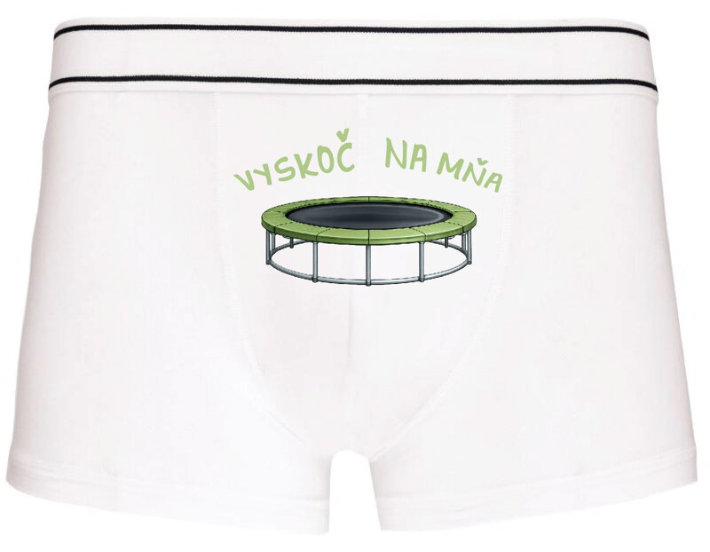 Pánske boxerky s vtipnou potlačou - Vyskoč na mňa