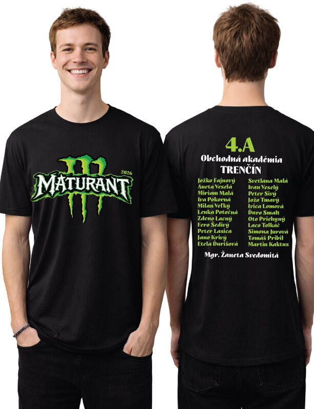 Maturitné tričko - Zelený street art