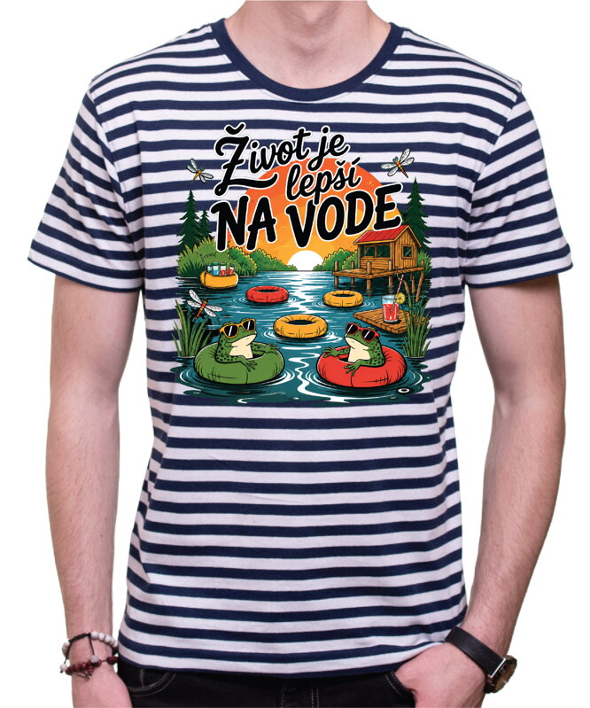 Vodácke tričko – Život je lepší na vode