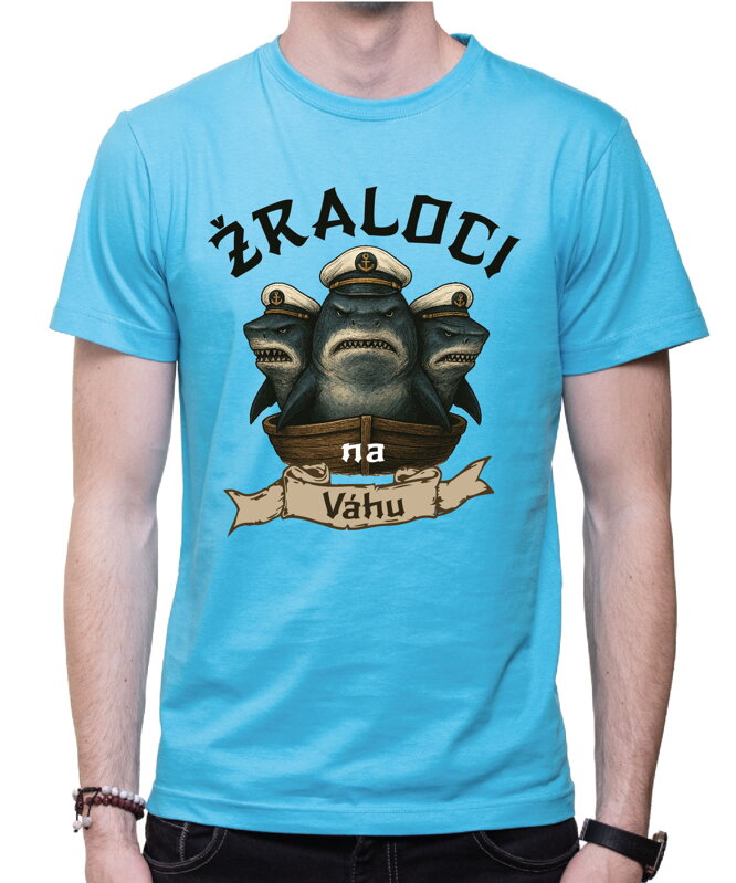 Vodácke tričko - Žraloci na (vlastný text) Vodácke tričko - Žraloci na (vlastný text)