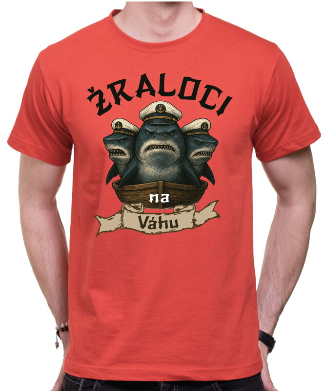 Vodácke tričko - Žraloci na (vlastný text) Vodácke tričko - Žraloci na (vlastný text)