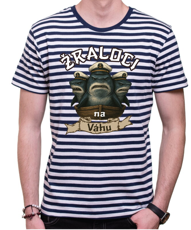 Vodácke tričko - Žraloci na (vlastný text) Vodácke tričko - Žraloci na (vlastný text)