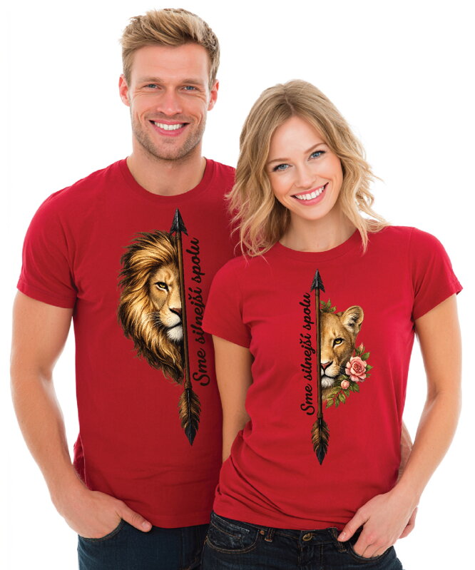 Partnerské tričká - Sme silnejší spolu 2ks