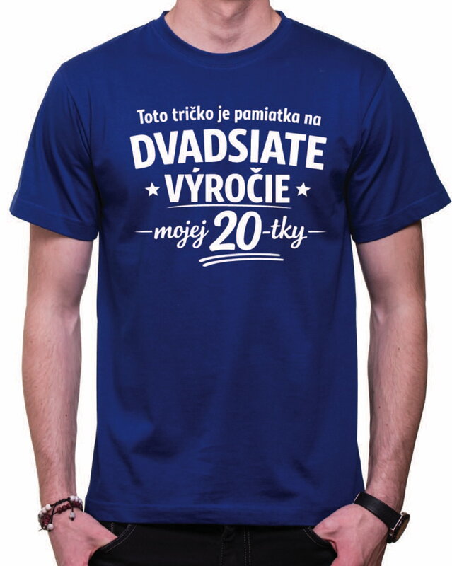 Narodeninové tričko - 40tka = Pamiatka na dvadsiate výročie mojej 20tky