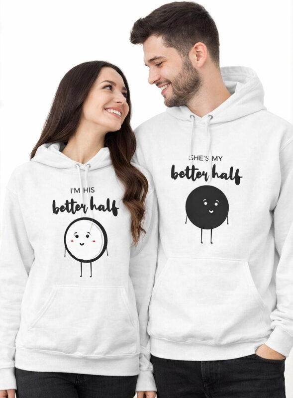 Partnerské mikiny - Lepšia polovička Oreo (cena za pár)