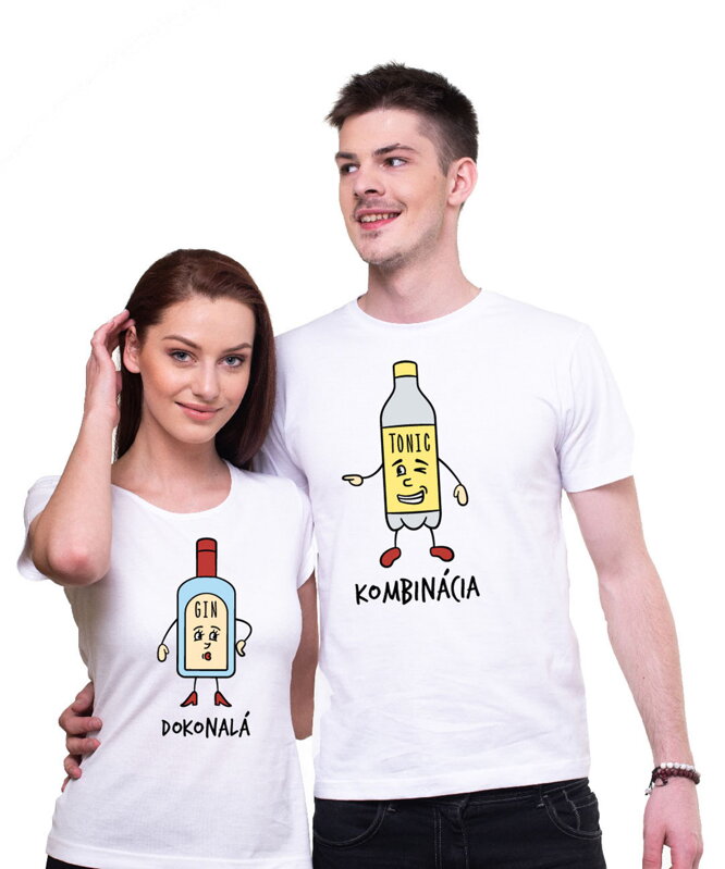 Partnerské tričká - GIN TONIC  (cena za 2ks)