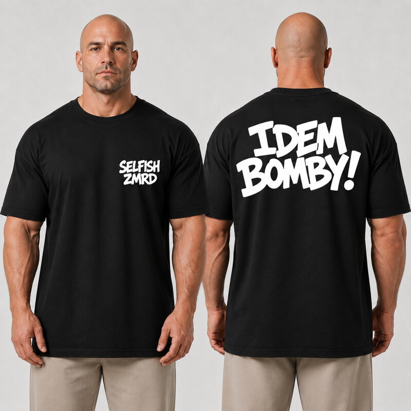 Oversized Tričko SELFISH ZMRD – IDEM BOMBY!