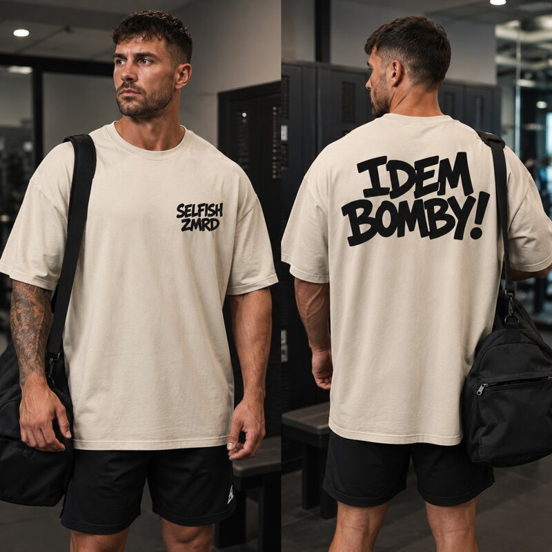 Oversized Tričko SELFISH ZMRD – IDEM BOMBY!