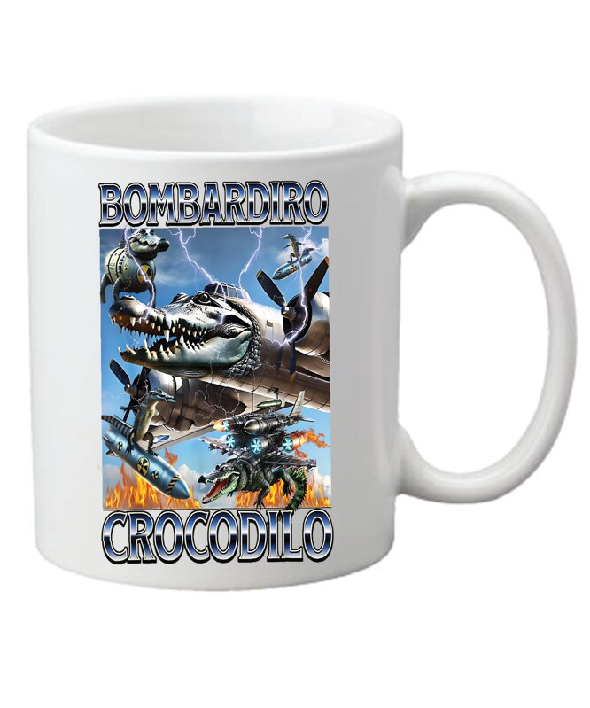 Hrnček s potlačou Bombardiro crocodilo (Talianský Brainrot) Hrnček s potlačou Bombardiro crocodilo (Talianský Brainrot)