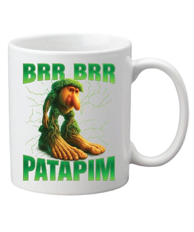 Hrnček s potlačou Brr Brr Patapim (Talianský Brainrot) Hrnček s potlačou Brr Brr Patapim (Talianský Brainrot)