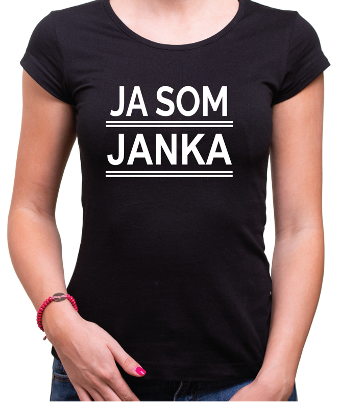 Dámské tričko - JA SOM (meno)