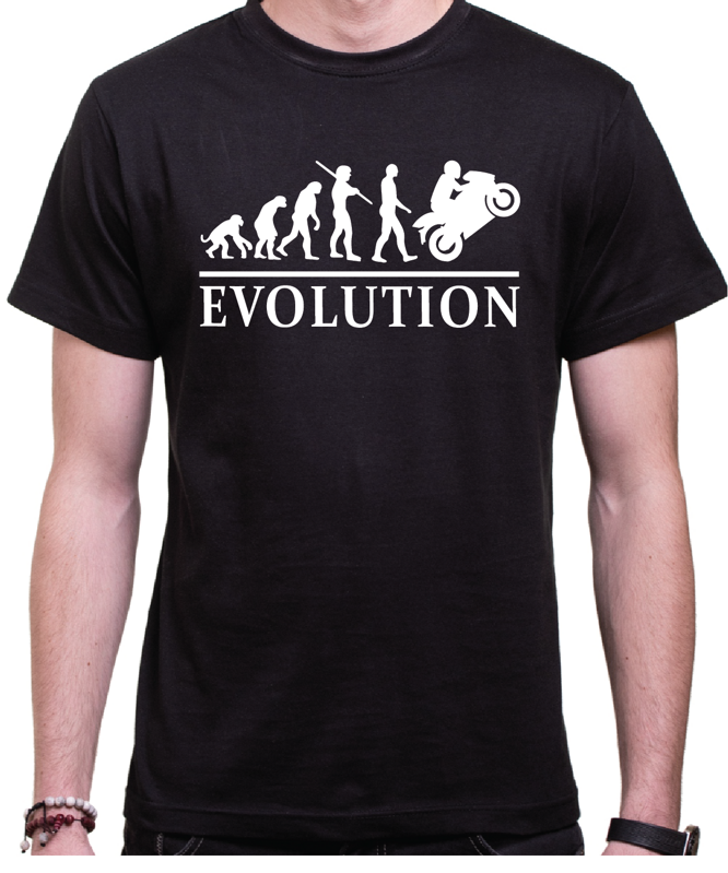 Tričko - Evolúcia moto Tričko - Evolúcia moto