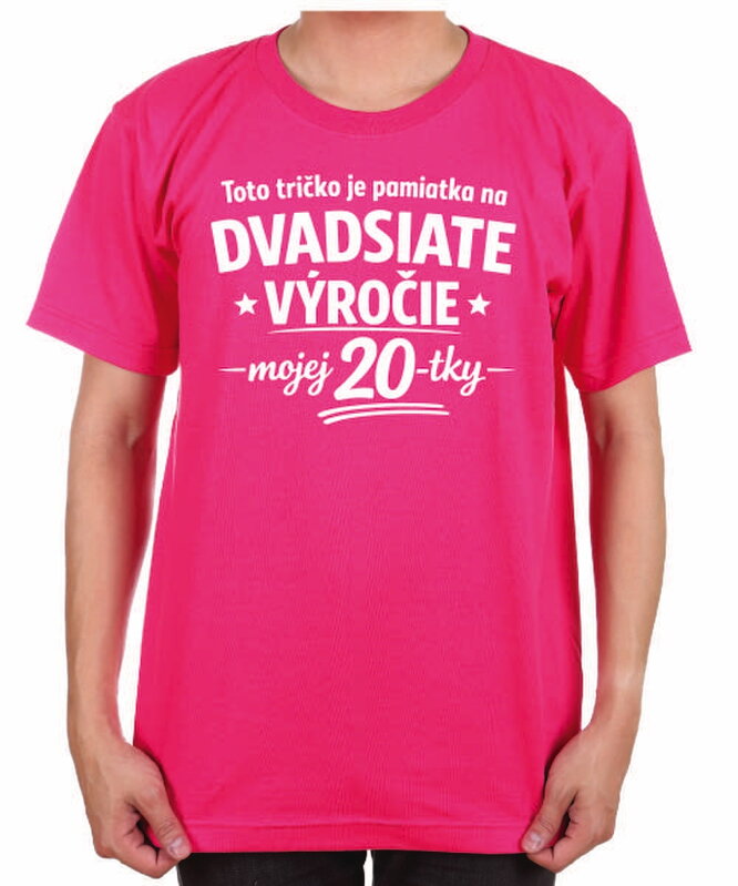 Narodeninové tričko - 40tka = Pamiatka na dvadsiate výročie mojej 20tky
