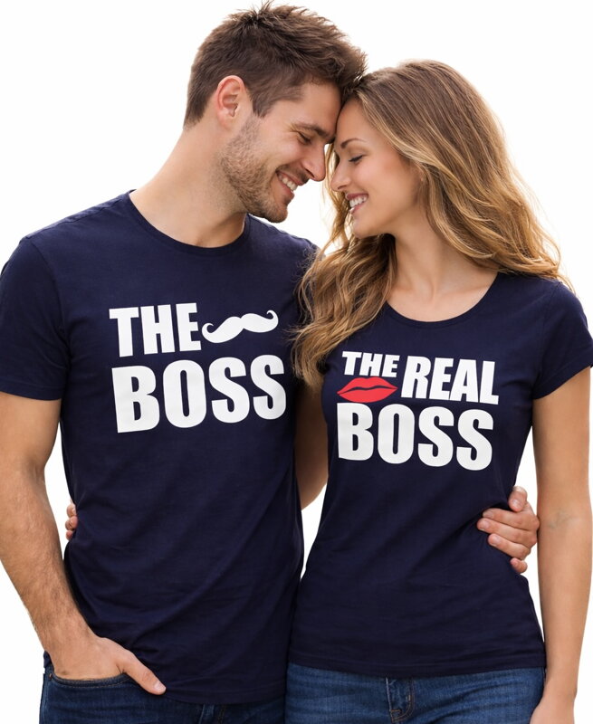 Pánske/dámske tričko The Boss/The Real Boss