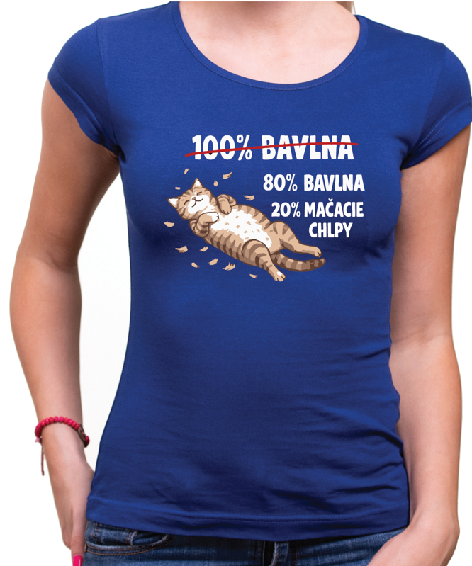 Tričko pre milovníkov mačiek - 80% bavlna 20%mačacie chlpy