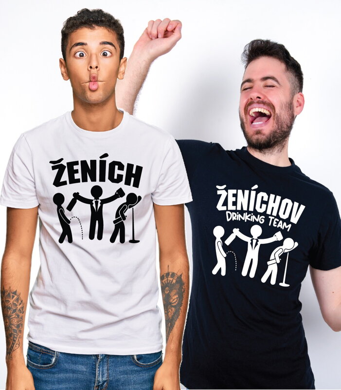 Tričká Ženích a Ženíchov Drinking Team (cena za 1ks) Tričká Ženích a Ženíchov Drinking Team (cena za 1ks)