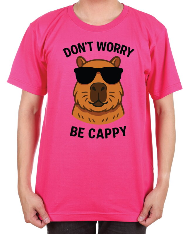 Tričko s Kapybarou - Don't worry be Cappy Tričko s Kapybarou - Don't worry be Cappy