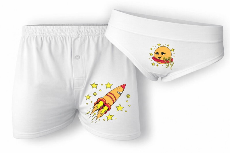 Sada trenky + nohavičky : Raketa na Venušu