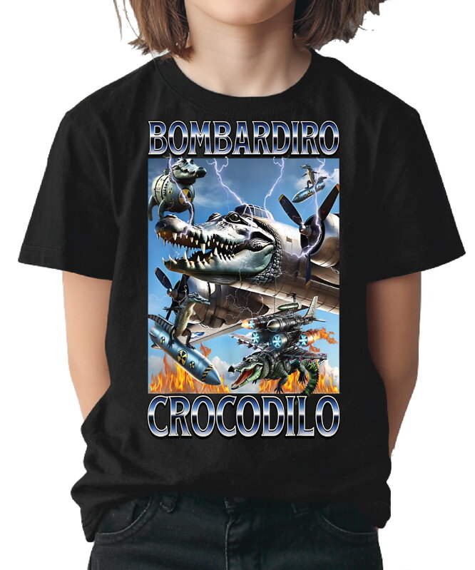 Detské tričko - Bombardiro Crocodilo Detské tričko - Bombardiro Crocodilo