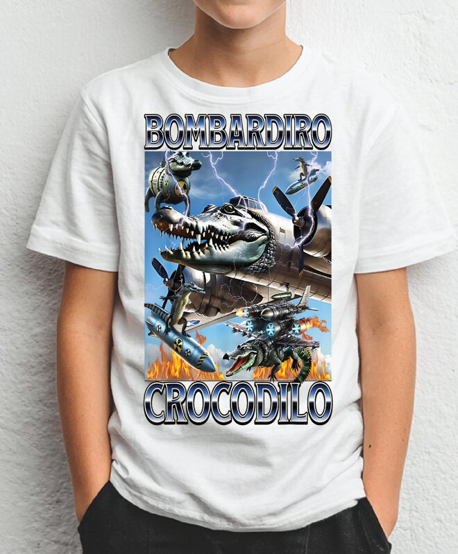 Detské tričko - Bombardiro Crocodilo Detské tričko - Bombardiro Crocodilo