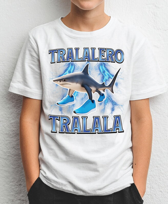 Detské tričko - Tralalero Tralala žralok Detské tričko - Tralalero Tralala žralok