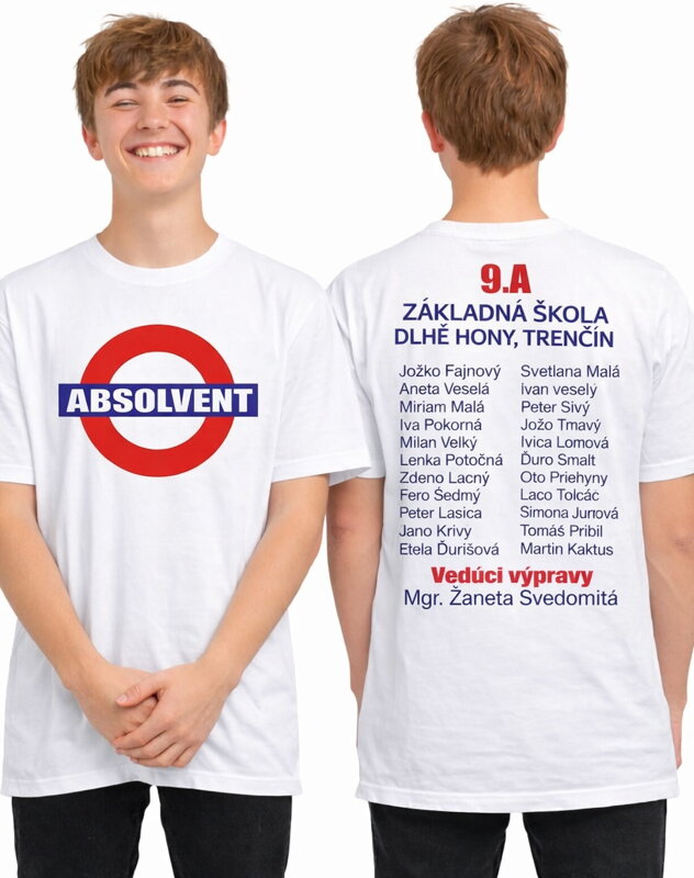 Absolventské tričko - ABSOLVENT - London style 