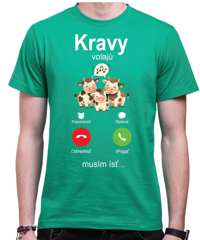 Tričko - Kravy volajú Phone