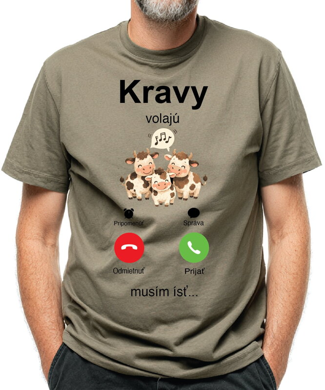 Tričko - Kravy volajú Phone