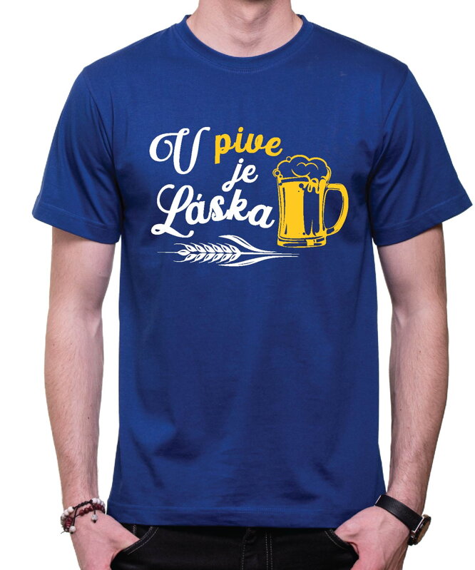 Tričko - V pive je láska Tričko - V pive je láska