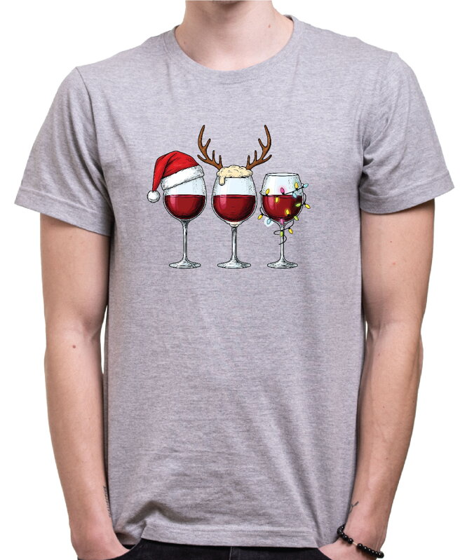 Vianočné tričko - Vianočné vína