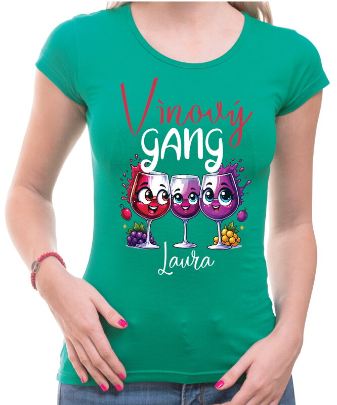 Tričko - Vínový GANG (vlastné meno)