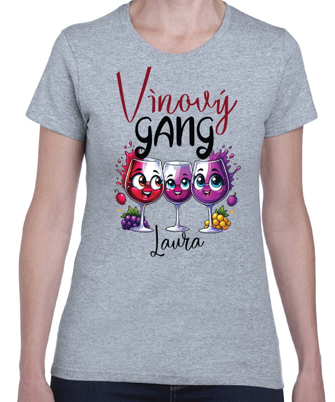 Tričko - Vínový GANG (vlastné meno)