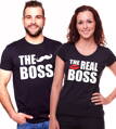 Pánske/dámske tričko The Boss/The Real Boss