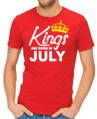 Pánske tričko - KINGS ARE BORN IN ... (zvolte mesiac)