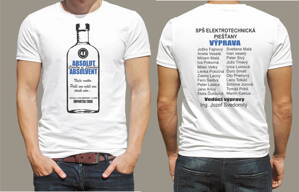 Absolventské tričko - ABSOLUT ABSOLVENT (minimálny odber 9ks)