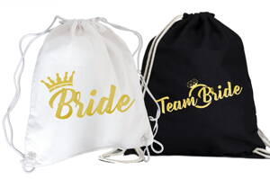 Vaky na rozlúčku - Bride/Team bride gold