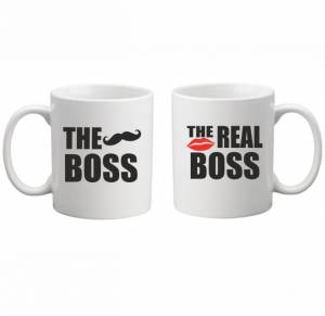 Sada: 2 hrnčeky - The Boss/The Real Boss