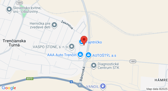 Google map: Trenčianska Turná 2506